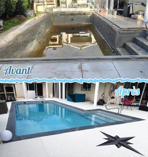 Rénovation de piscine à Mios